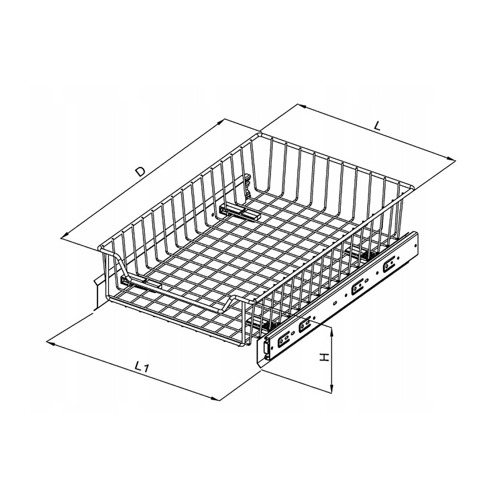 Kosz Szuflada Do Szafki Cm G Rna Z Hamulcem Nomet W M