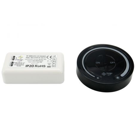 Zdalne sterowanie oświetleniem LED. Ściemniacz. Radio, czarny ,12V, 120W, DESIGN LIGHT SELI