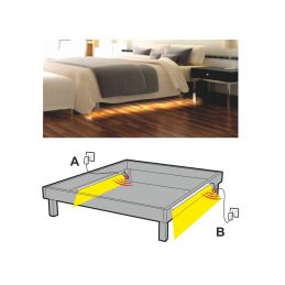 Automatyczne podświetlenie łóżka z czujnikiem PIR, zestaw LED, 1.2m, SPECTRO