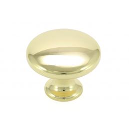 Gałka meblowa złota, połysk, metalowa, 30 mm, Gamet GG17
