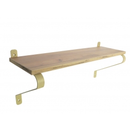 Złote wsporniki, podpórki, mocowania do półki. Loftowe, trójkątne, 2 sztuki. OLA