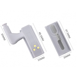 Automatyczne oświetlenie szafki, na zawias. 3 x LED, Bateria.