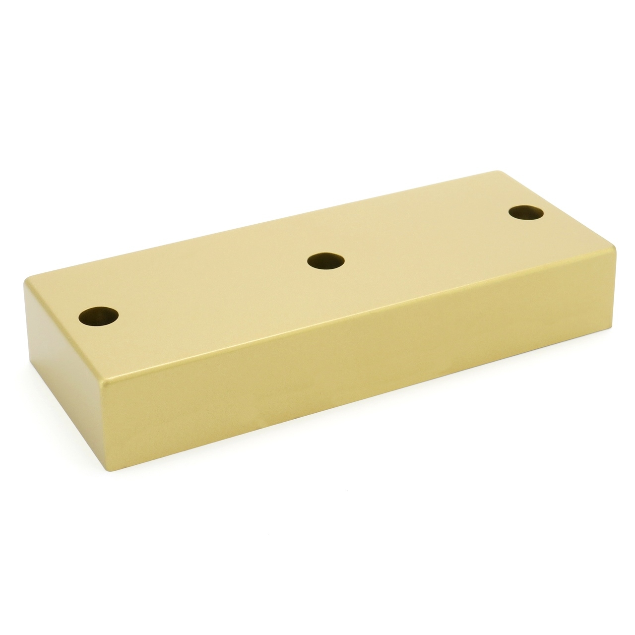 Noga meblowa, stopka, prostokątna, niska, złota 150 x 60 x 25