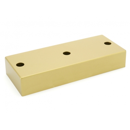 Noga meblowa, stopka, prostokątna, niska, złota 150 x 60 x 25