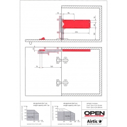 Ogranicznik otwarcia, rozwórka samohamowna, do barku, biały AIRTICOPEN