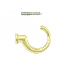 Wieszak na ubrania, meblowy, haczyk, złoty WM048 / Z-422