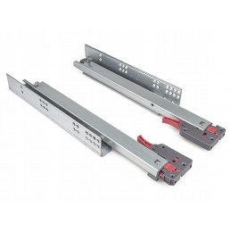 Prowadnice do szuflady 30 cm, cichy domyk, dolny montaż, 35 kg ATM PK-124-18-300