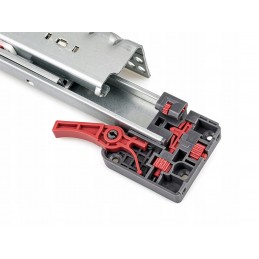 Prowadnice do szuflady 30 cm, cichy domyk, dolny montaż, 35 kg ATM PK-124-18-300