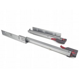 Prowadnice do szuflady 30 cm, cichy domyk, dolny montaż, 35 kg ATM PK-124-18-300