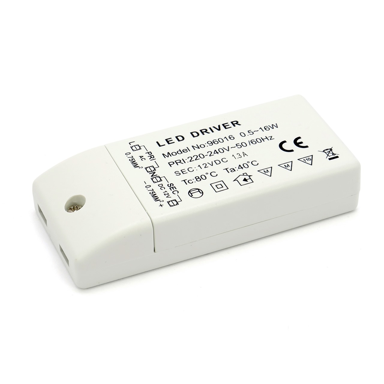 Transformator, zasilacz do oświetlenia, lamp, taśm LED 16W, 12V, 220-240V