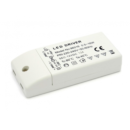 Transformator, zasilacz do oświetlenia, lamp, taśm LED 16W, 12V, 220-240V