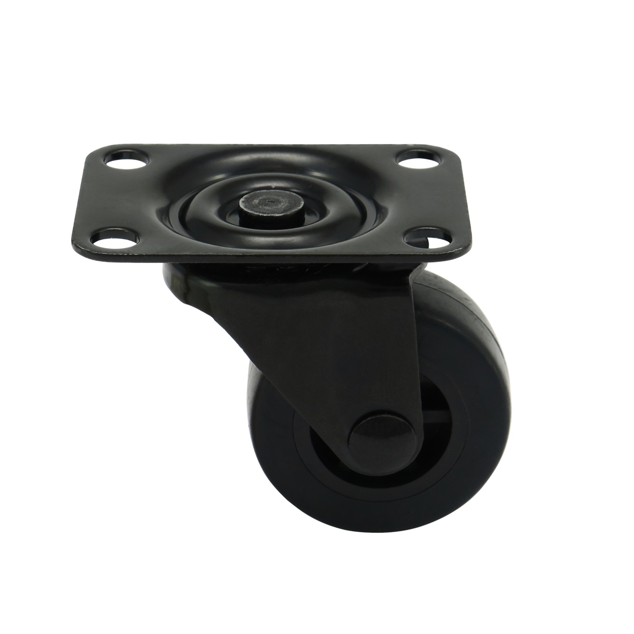 Kółko meblowe Ø 38 mm, obrotowe, z łożyskiem, małe, czarne