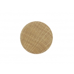 Gałka meblowa drewniana, wieszak. Dąb, okrągła, 30 x 25 mm G91