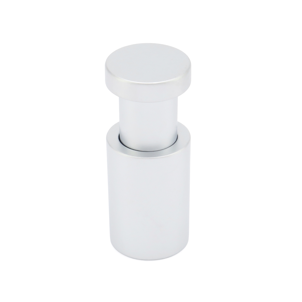 Gałka uchwyt wieszak meblowy na ubrania mały cienki srebrny matowy aluminium A-995A Cartagena Nomet