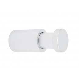 Gałka uchwyt wieszak meblowy na ubrania mały cienki srebrny matowy aluminium A-995A Cartagena Nomet