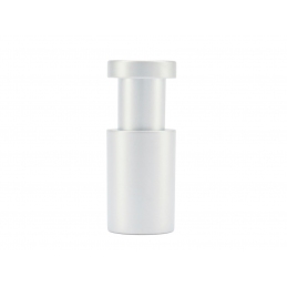 Gałka uchwyt wieszak meblowy na ubrania mały cienki srebrny matowy aluminium A-995A Cartagena Nomet