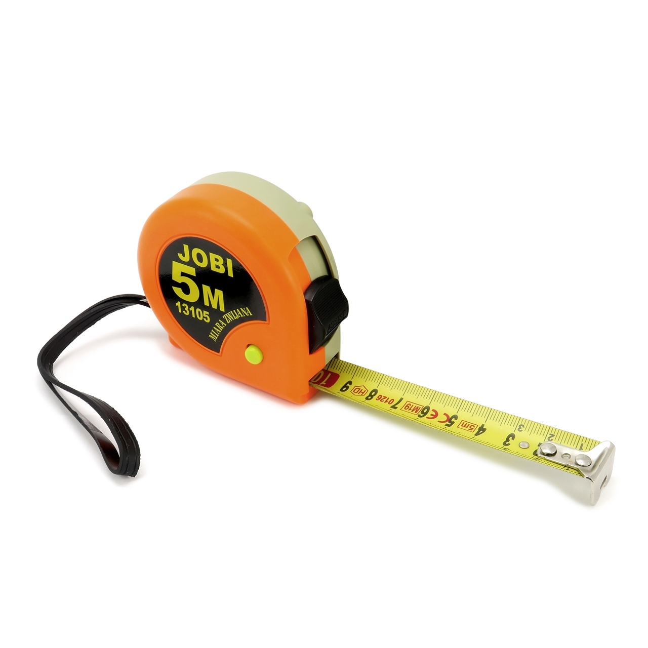 Miara, miarka stolarska, zwijana, pomarańczowa, 5 m, JOBI 13105