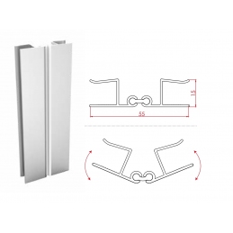 Narożnik cokołu kuchennego podszafkowego, 15 cm. Czarny matowy.