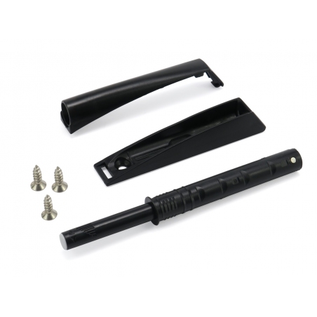 Odbojnik meblowy samootwieracz do drzwi z silikonem czarny