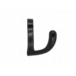 Wieszak na ubrania, meblowy, haczyk, metalowy mały, czarny WM001 / WP19
