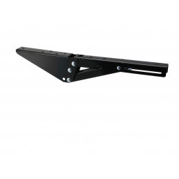 Składany wspornik, przedłużenie, mocowanie blatu stołu, półki czarne P200, P300