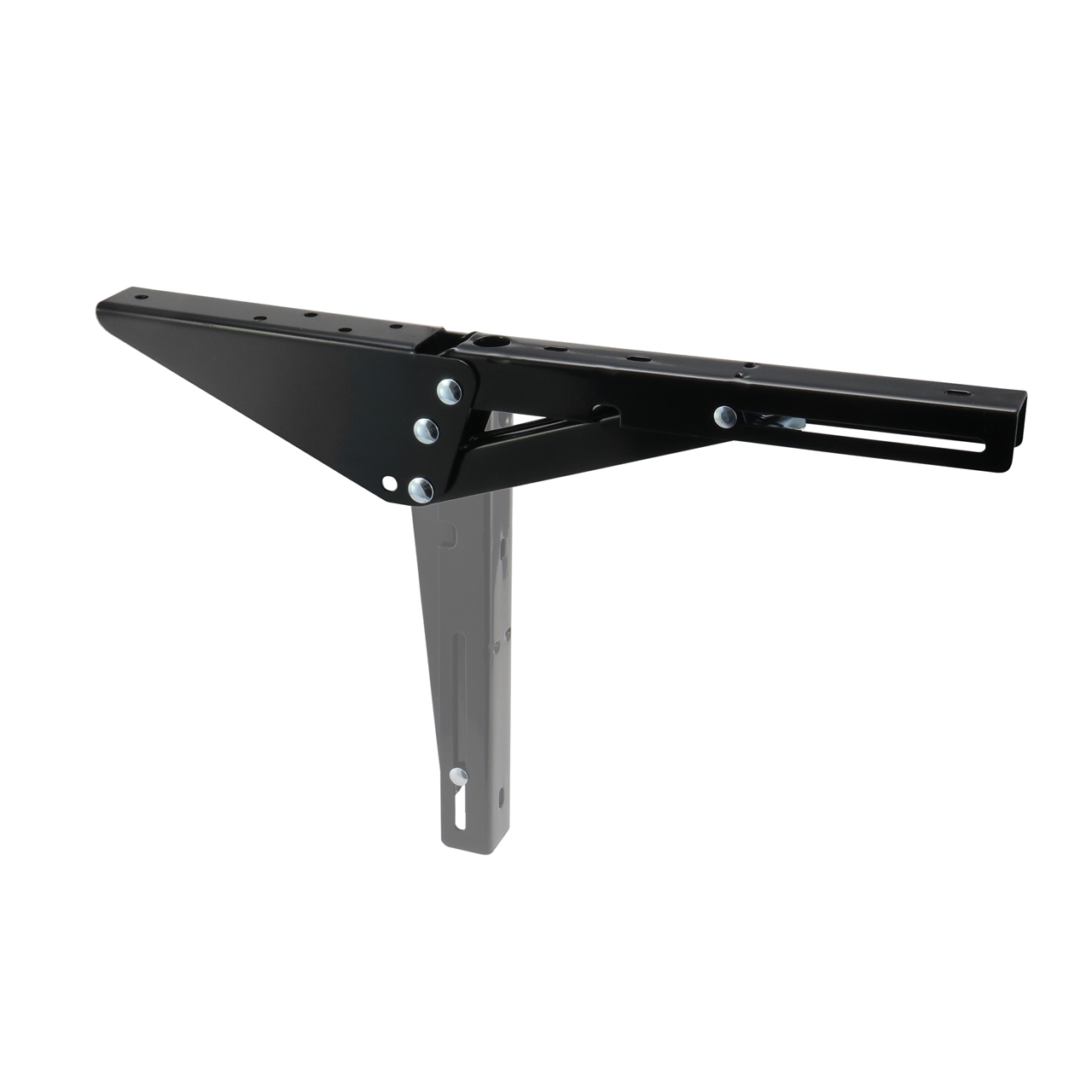 Składany wspornik, przedłużenie, mocowanie blatu stołu, półki czarne P200, P300