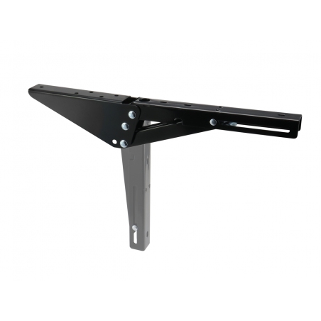 Składany wspornik, przedłużenie, mocowanie blatu stołu, półki czarne P200, P300