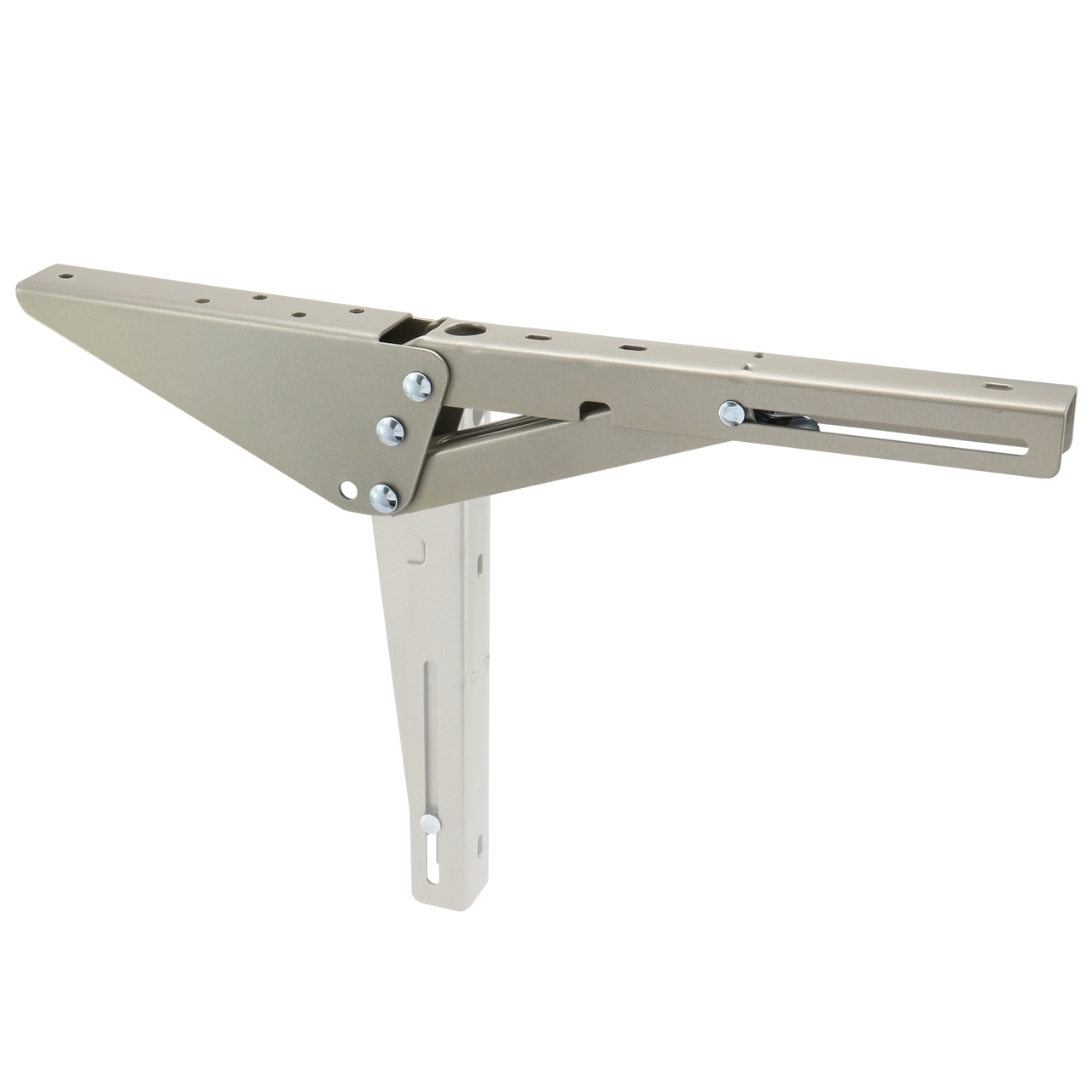 Składany wspornik, przedłużenie, mocowanie blatu stołu, półki satyna P200, P300