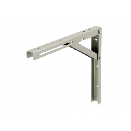 Składany wspornik, kątownik, mocowanie do blatu, półki satyna 49 x 30 cm