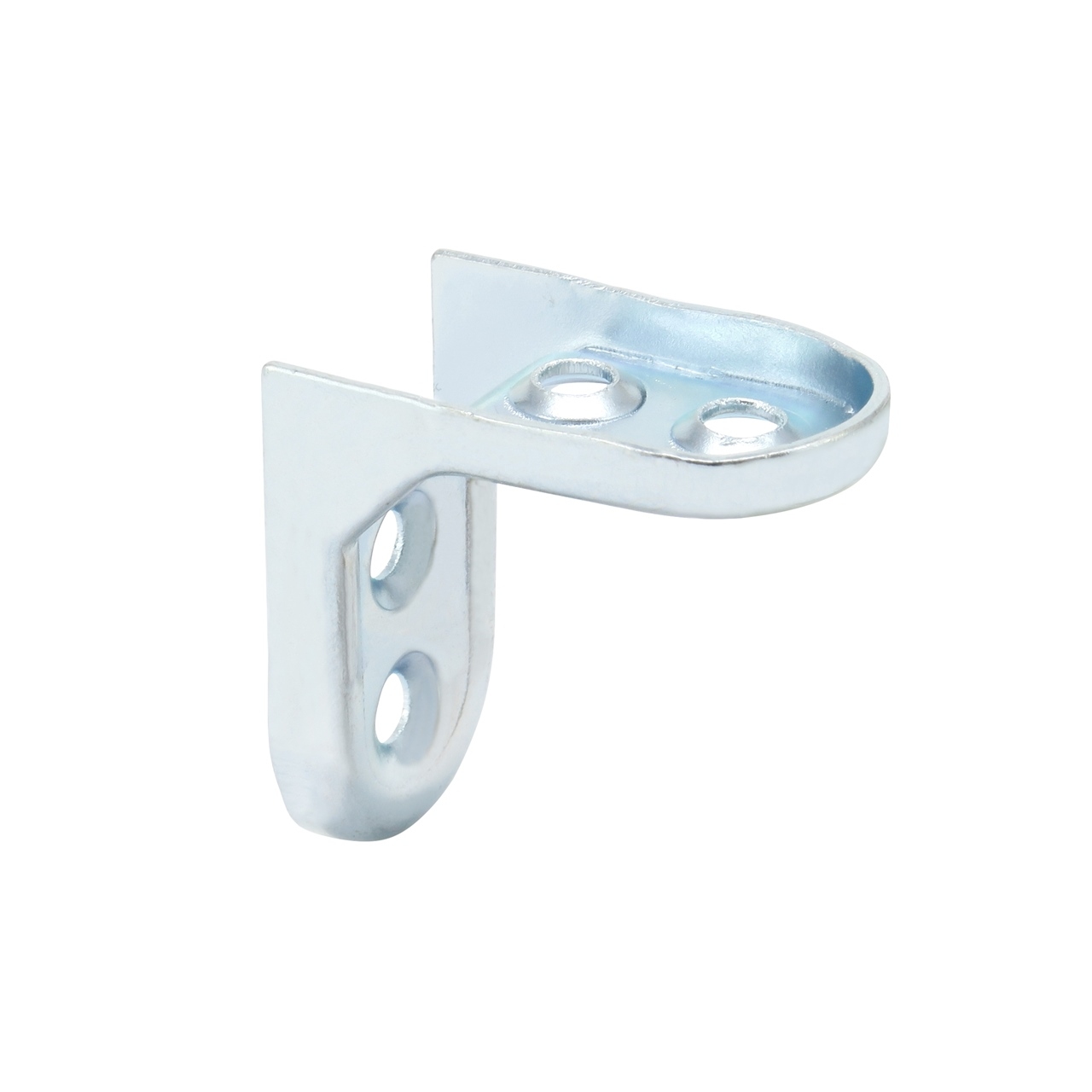 Srebrny wspornik, podpórka, mocowanie do półki, metalowe. 3,5 x 3,5 x 2 cm GTV KW-FS355-01