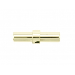 Gałka, uchwyt, wieszak meblowy złoty, relingowy, mały wąski, 61 x 18 mm, INES