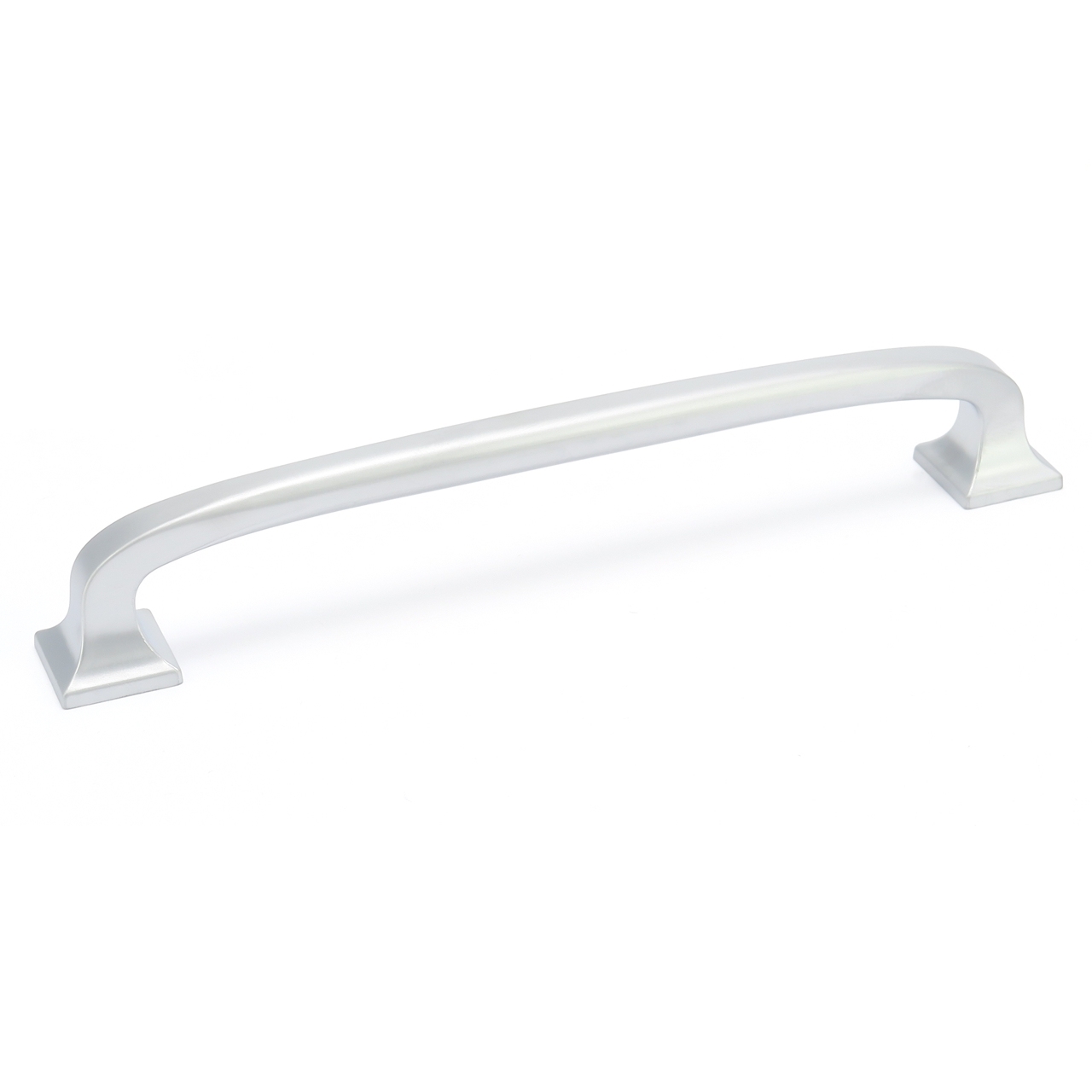 Uchwyt meblowy srebrny klasyczny zaokrąglony masywny AMIX U100, 128