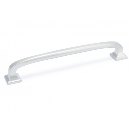 Uchwyt meblowy srebrny klasyczny zaokrąglony masywny AMIX U100, 128