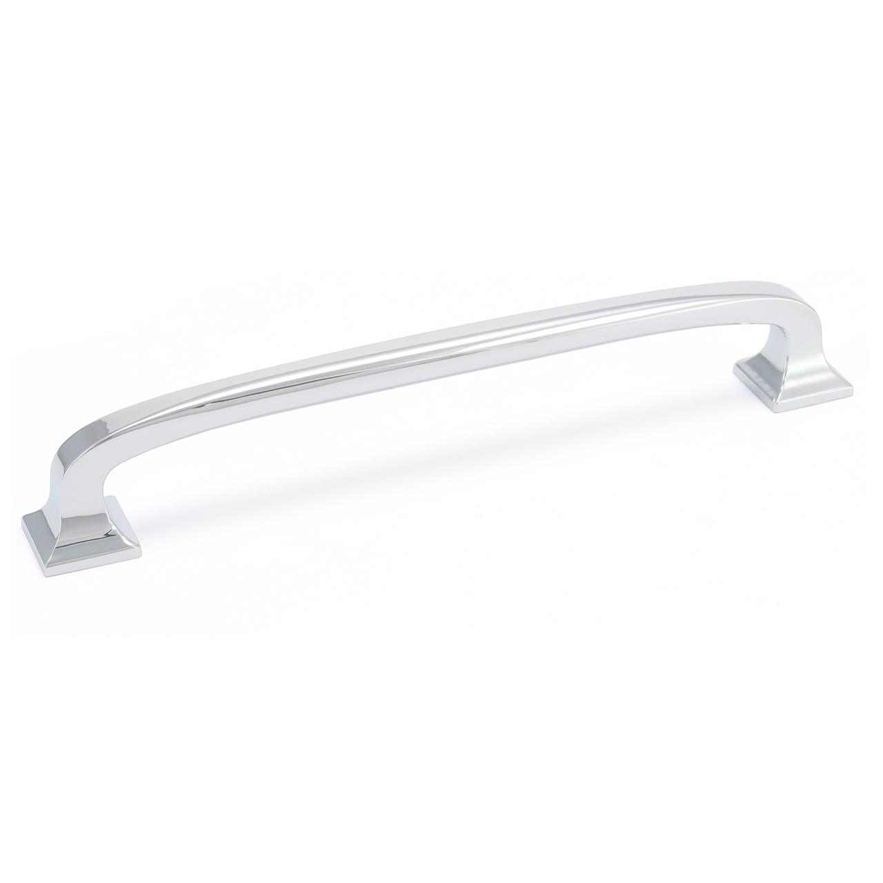 Uchwyt meblowy chrom klasyczny zaokrąglony masywny AMIX U100, 128