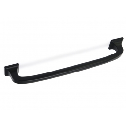 Uchwyt meblowy czarny klasyczny zaokrąglony masywny AMIX U100, 128