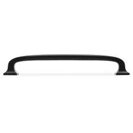 Uchwyt meblowy czarny klasyczny zaokrąglony masywny AMIX U100, 128