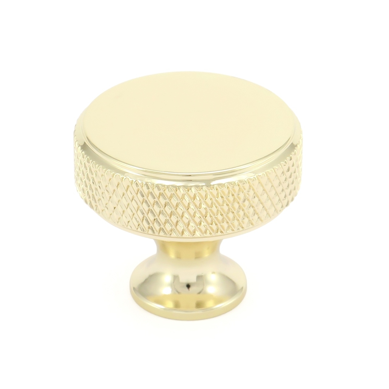 Gałka do mebli, radełkowana złota, metalowa, wieszak meblowy Stella