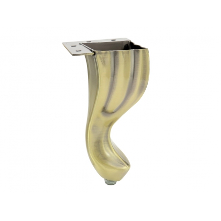 Noga do mebli, retro, stare złoto, stylowa, ozdobna, Ludwik, KM271, H-140 mm