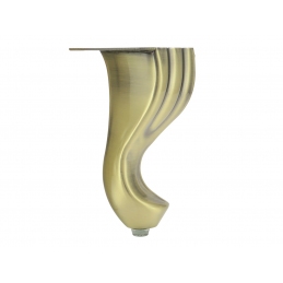 Noga do mebli, retro, stare złoto, stylowa, ozdobna, Ludwik, KM271, H-140 mm