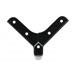 Noga do mebli, szafek, komód, masywna, czarna, narożna 12 cm. KM6610