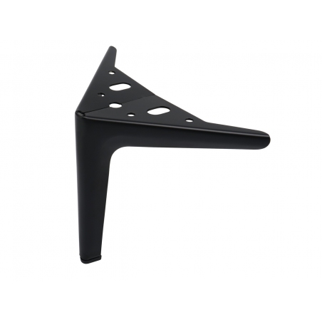 Noga do mebli, szafek, komód, masywna, czarna, narożna 15 cm