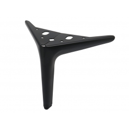 Noga do mebli, szafek, komód, masywna, czarna, narożna 15 cm