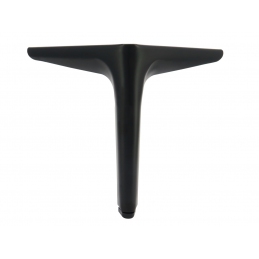 Noga do mebli, szafek, komód, masywna, czarna, narożna 15 cm
