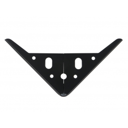 Noga do mebli, szafek, komód, masywna, czarna, narożna 15 cm