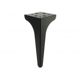 Noga do mebli, szafek, komód, masywna, czarna, narożna 20 cm
