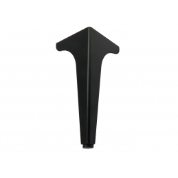 Noga do mebli, szafek, komód, masywna, czarna, narożna 20 cm