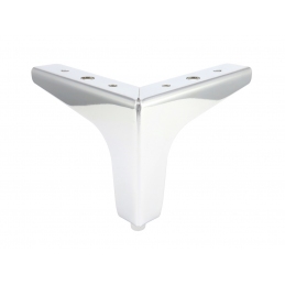 Noga do mebli, szafek, komód, masywna, chrom, ozdobna, narożna 10 cm