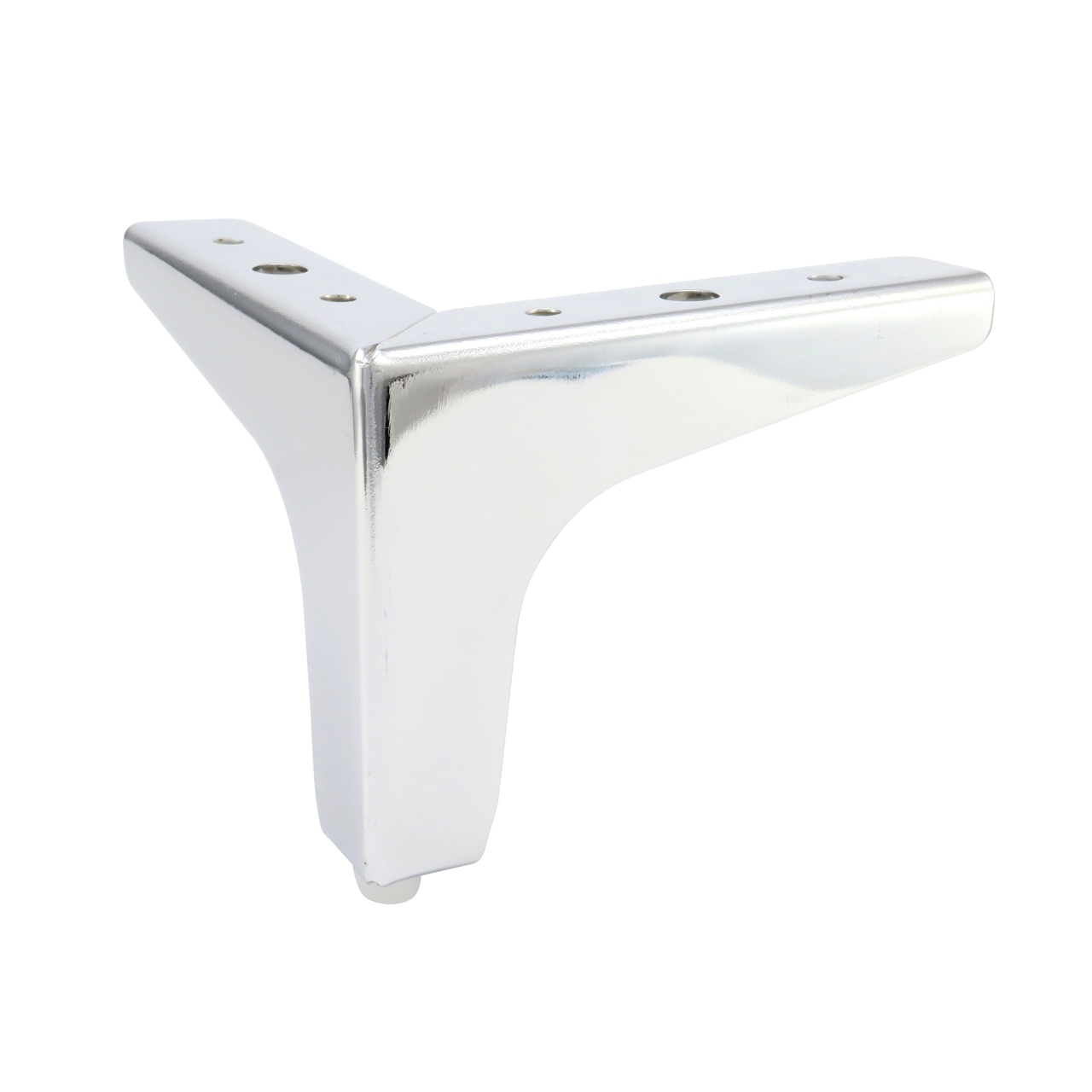 Noga do mebli, szafek, komód, masywna, chrom, ozdobna, narożna 10 cm