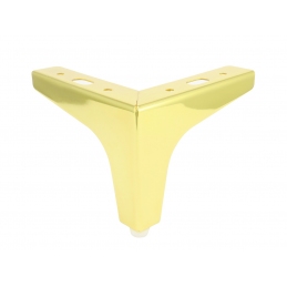 Noga do mebli, szafek, komód, masywna, złota, ozdobna, narożna 10 cm