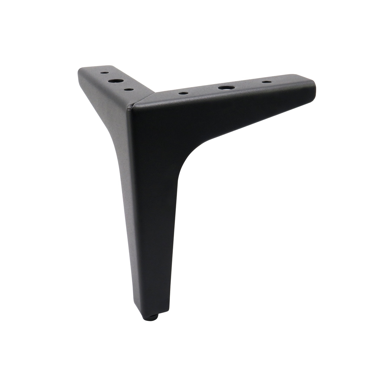 Noga do mebli, szafek, komód, czarna matowa, ozdobna, narożna 15 cm